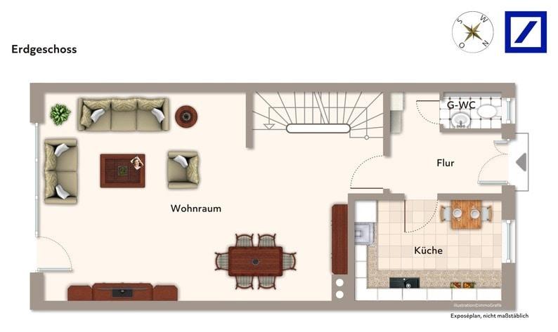 Reihenhaus Potsdam Berliner Vorstadt - 6 Zimmer, 195 m&sup2;, 3.705&euro; | Angebot:26455873