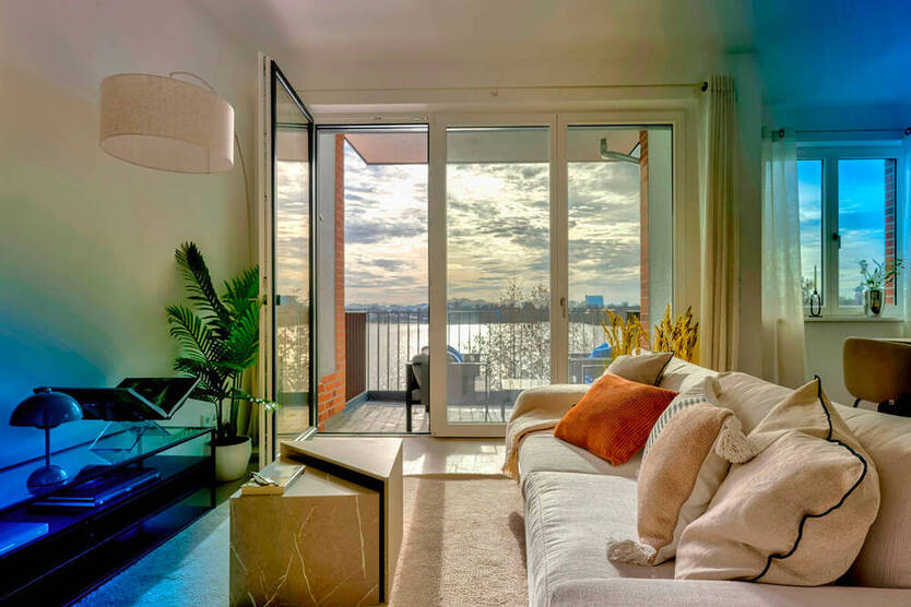 Traumhafte 3-Zimmer-Wohnung an der Havel mit Loggia & Wasserblick - Showroom SaSo geöffnet