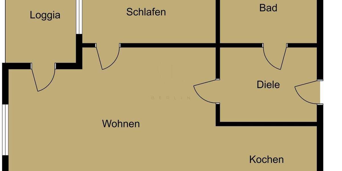 Wohnen im Grünen von Altglienicke - mit eigenem Garagenstellplatz 1 zimmer