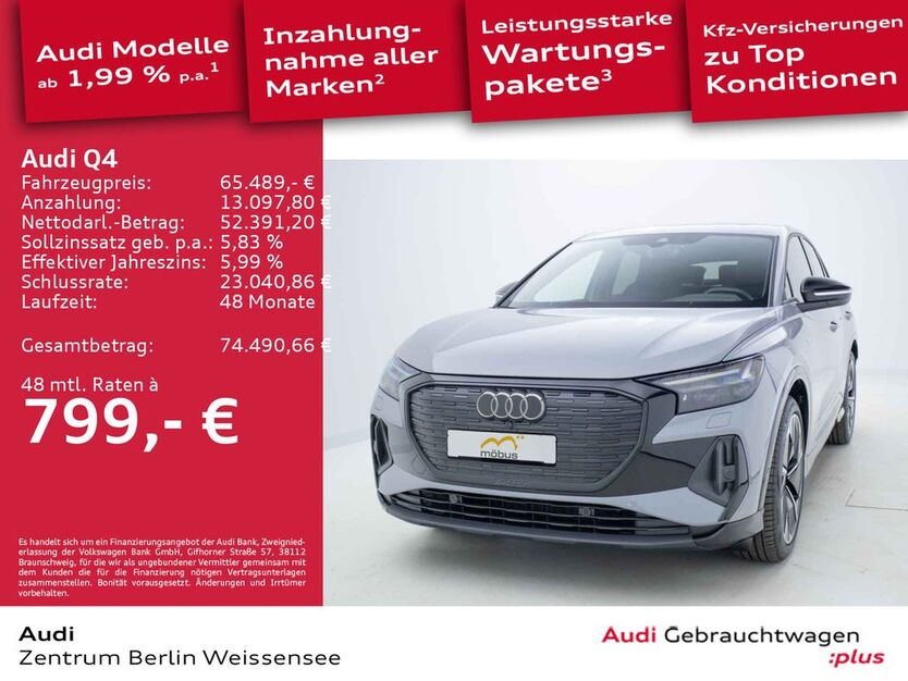 Audi Q4 e-tron 5.000 km 65.489 € Berlin 13088