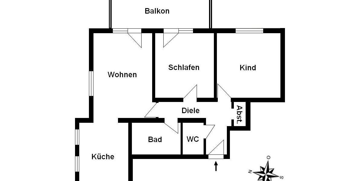Etagenwohnung Teltow - 3 Zimmer, 81 m&sup2;, 1.100&euro; | Angebot:26639737