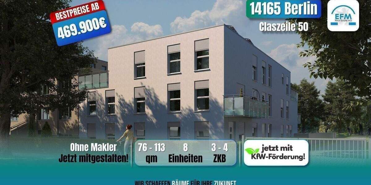 Terrassenwohnung Berlin Zehlendorf - 3 Zimmer, 534.900&euro; | Angebot:25691022
