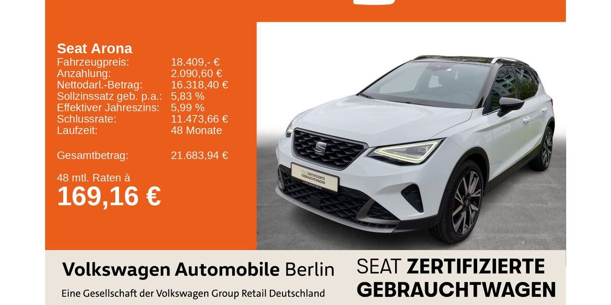 Seat Arona 14.999 km 18.409 &euro; Berlin 13089