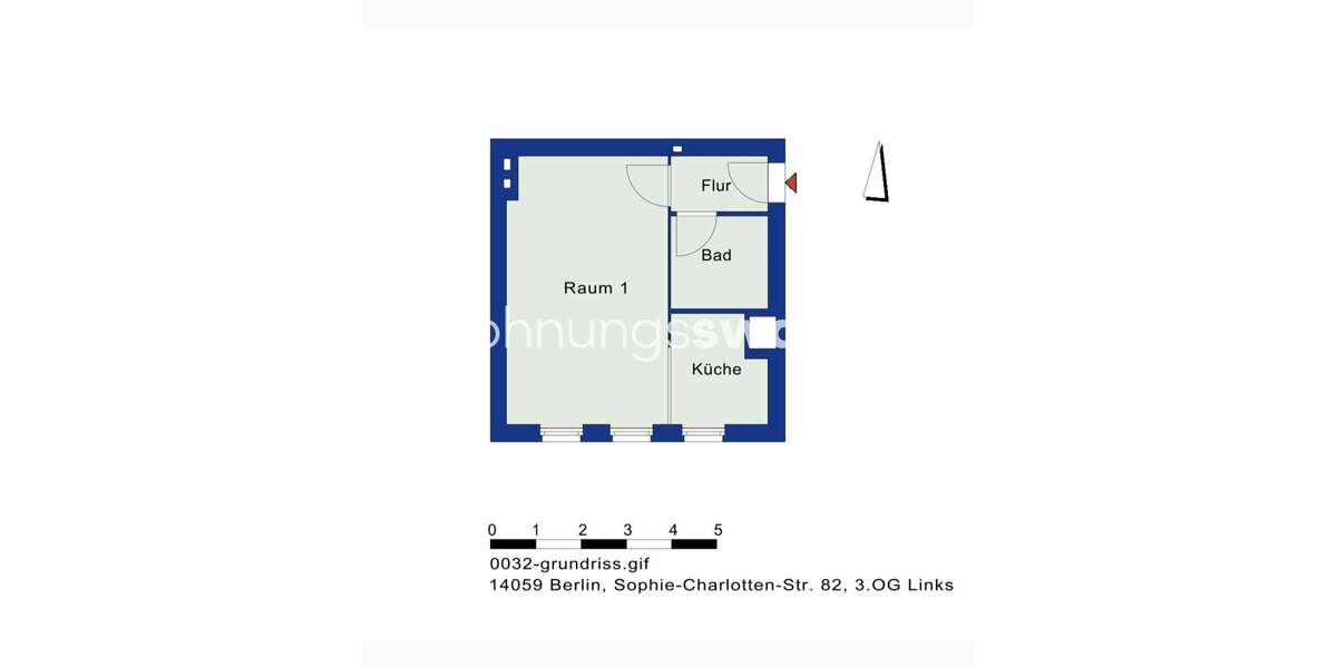 Etagenwohnung Berlin Charlottenburg - 1 Zimmer, 32 m&sup2;, 120&euro; | Angebot:27089693