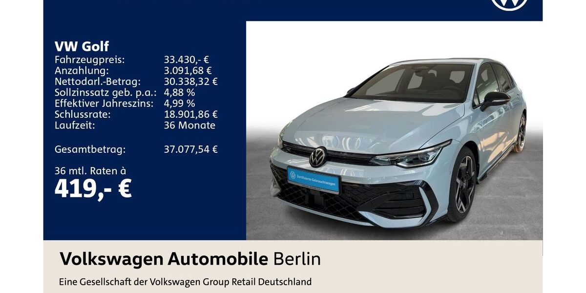 VW Golf 15.850 km 33.430 &euro; Berlin 12681