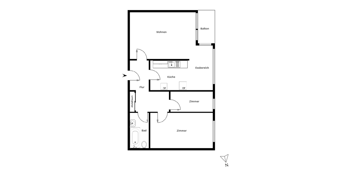 Etagenwohnung Berlin-Reincikendorf Reincikendorf - 3 Zimmer, 63 m&sup2;, 280.000&euro; | Angebot:27172328