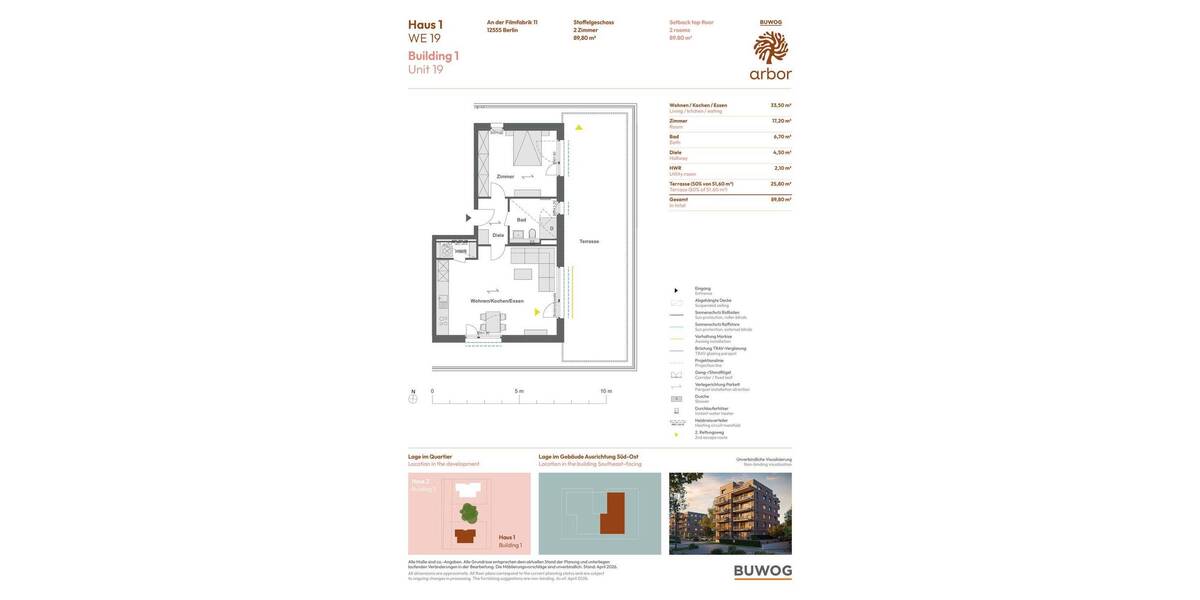 Etagenwohnung Berlin Köpenick - 2 Zimmer, 89 m&sup2;, 665.000&euro; | Angebot:26665034