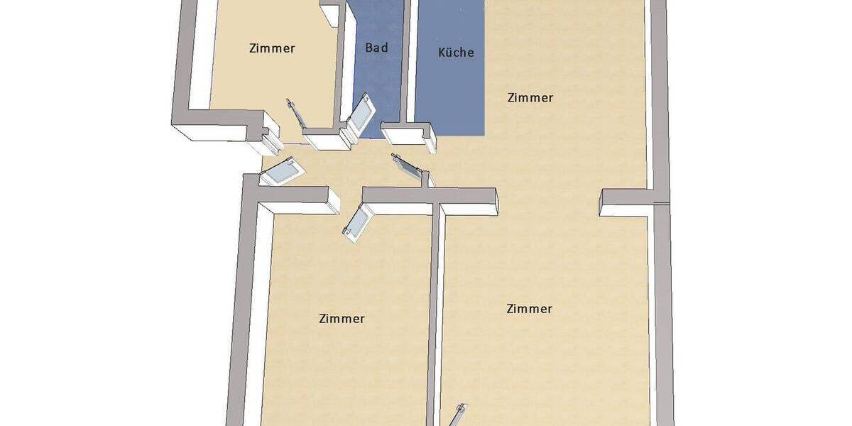 Etagenwohnung Berlin Lichterfelde - 4 Zimmer, 85 m&sup2;, 399.000&euro; | Angebot:26305898