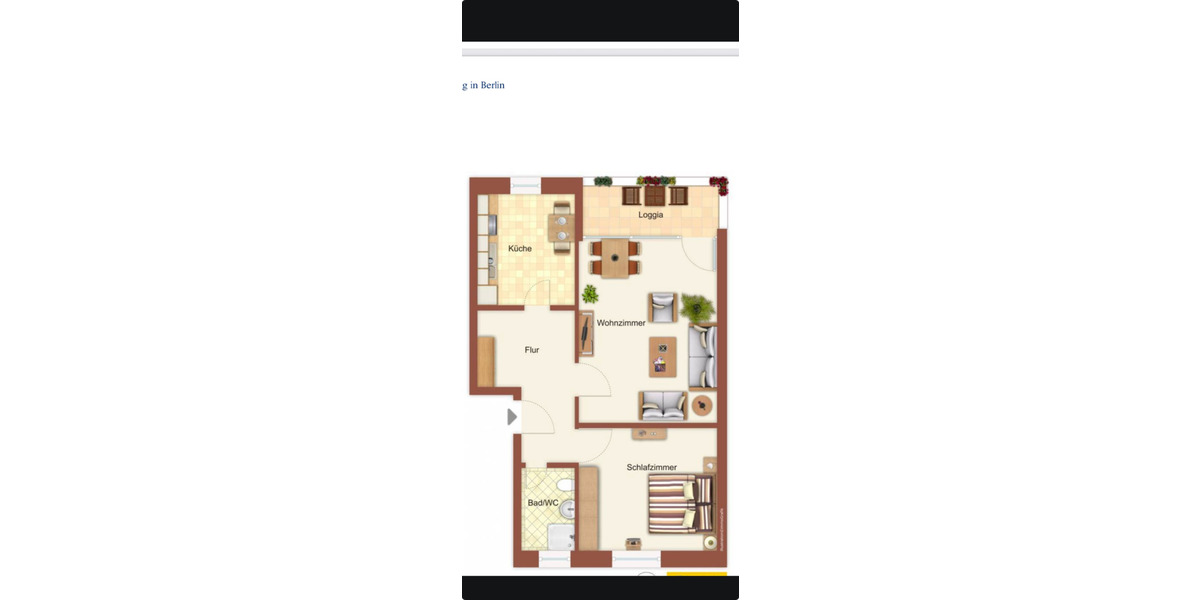 Dachgeschoßwohnung Berlin Spandau - 2 Zimmer, 59 m&sup2;, 189.000&euro; | Angebot:25753575