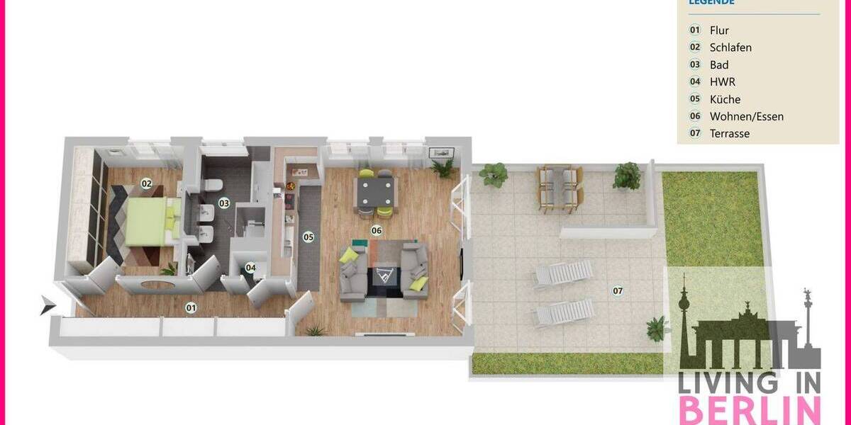 Etagenwohnung Potsdam Templiner Vorstadt - 2 Zimmer, 77 m&sup2;, 495.000&euro; | Angebot:26490636