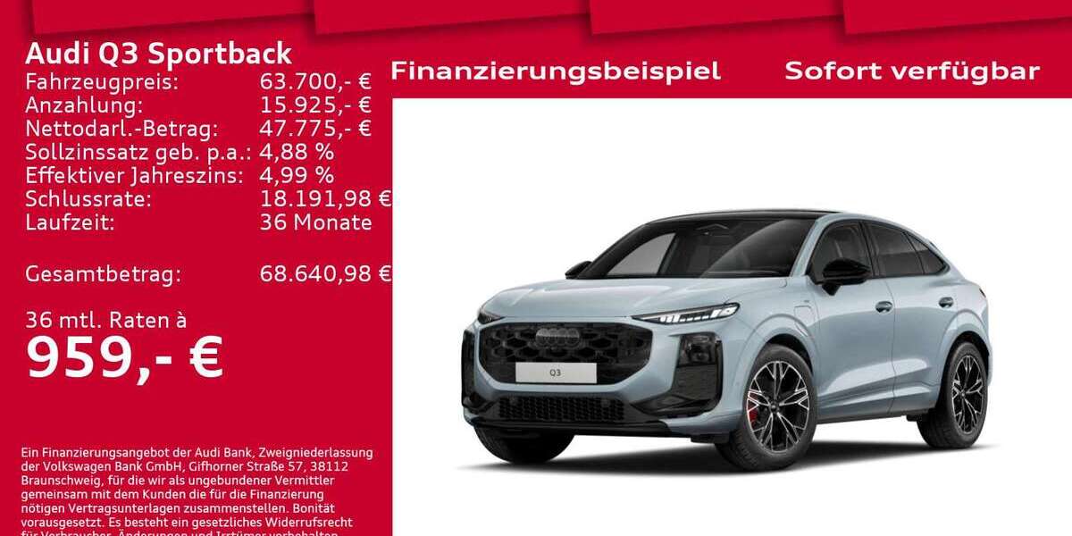 Audi Q3 6.001 km 63.700 &euro; Berlin 12489