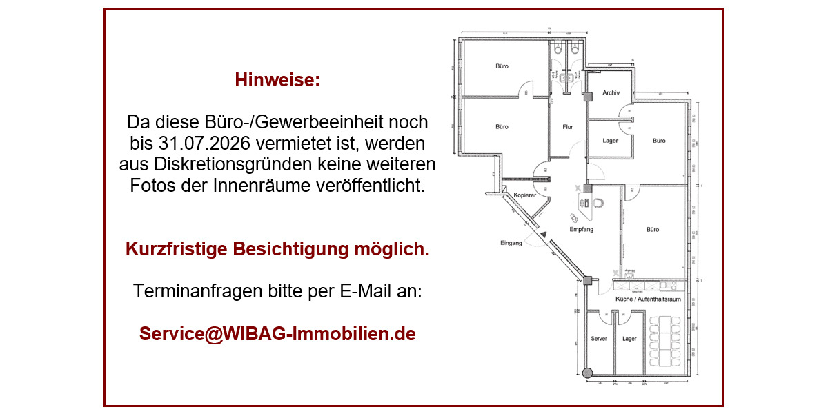 Gewerbeobjekt Berlin Adlershof - 5 Zimmer, 167 m&sup2;, 1.671&euro; | Angebot:26557104