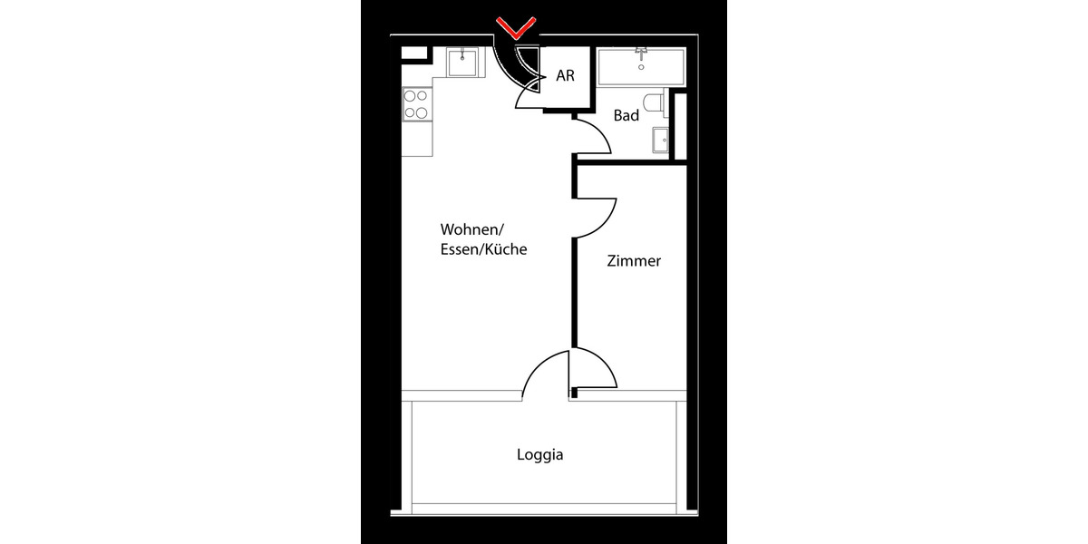 Etagenwohnung Berlin Mitte - 2 Zimmer, 37 m&sup2;, 850&euro; | Angebot:26208192