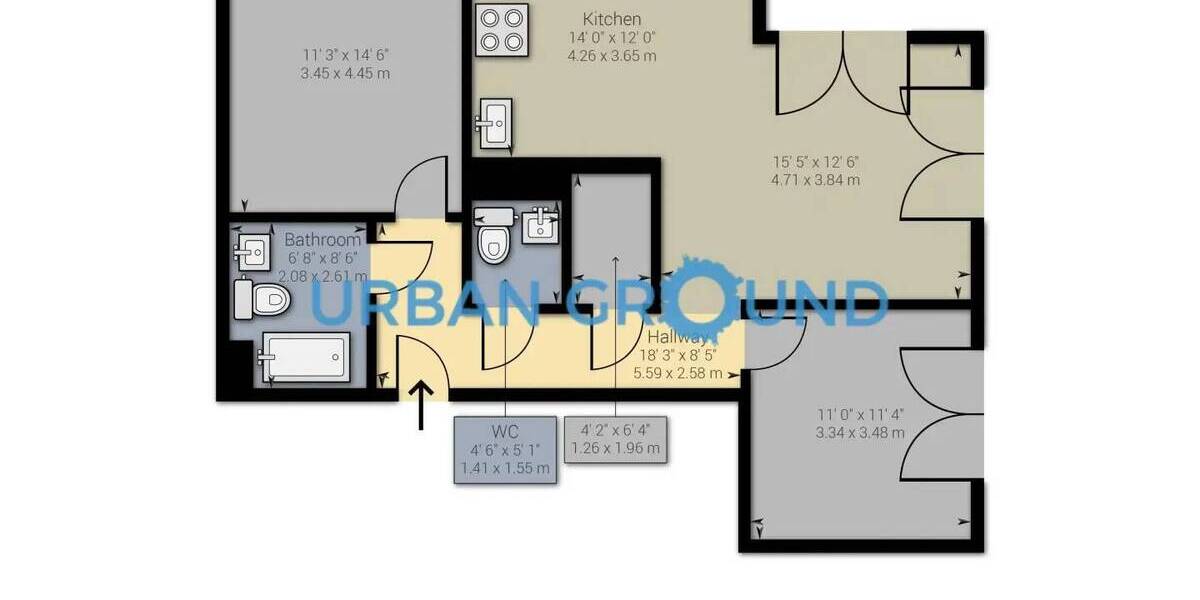 Etagenwohnung Berlin Mitte - 3 Zimmer, 83 m&sup2;, 1.971&euro; | Angebot:26569433
