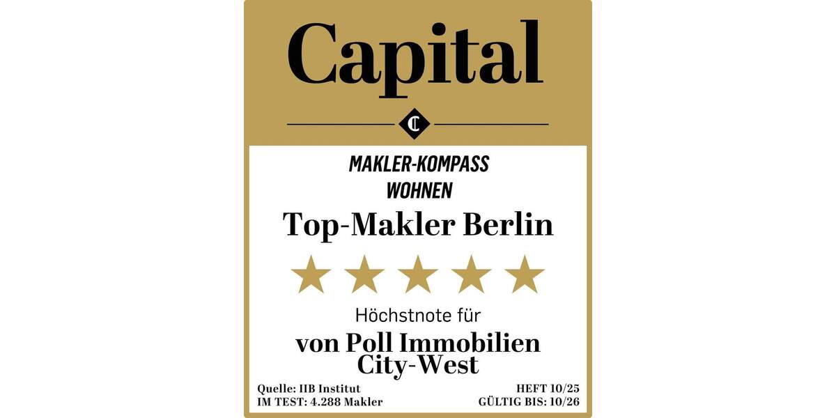 Etagenwohnung Berlin Charlottenburg - 2 Zimmer, 75 m&sup2;, 549.000&euro; | Angebot:25670345