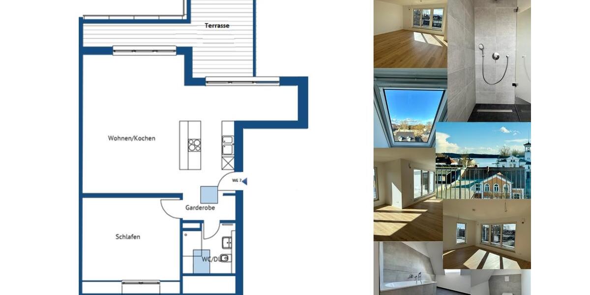 Dachgeschoßwohnung Berlin Treptow-Köpenick - 2 Zimmer, 86 m&sup2;, 1.672&euro; | Angebot:24712805