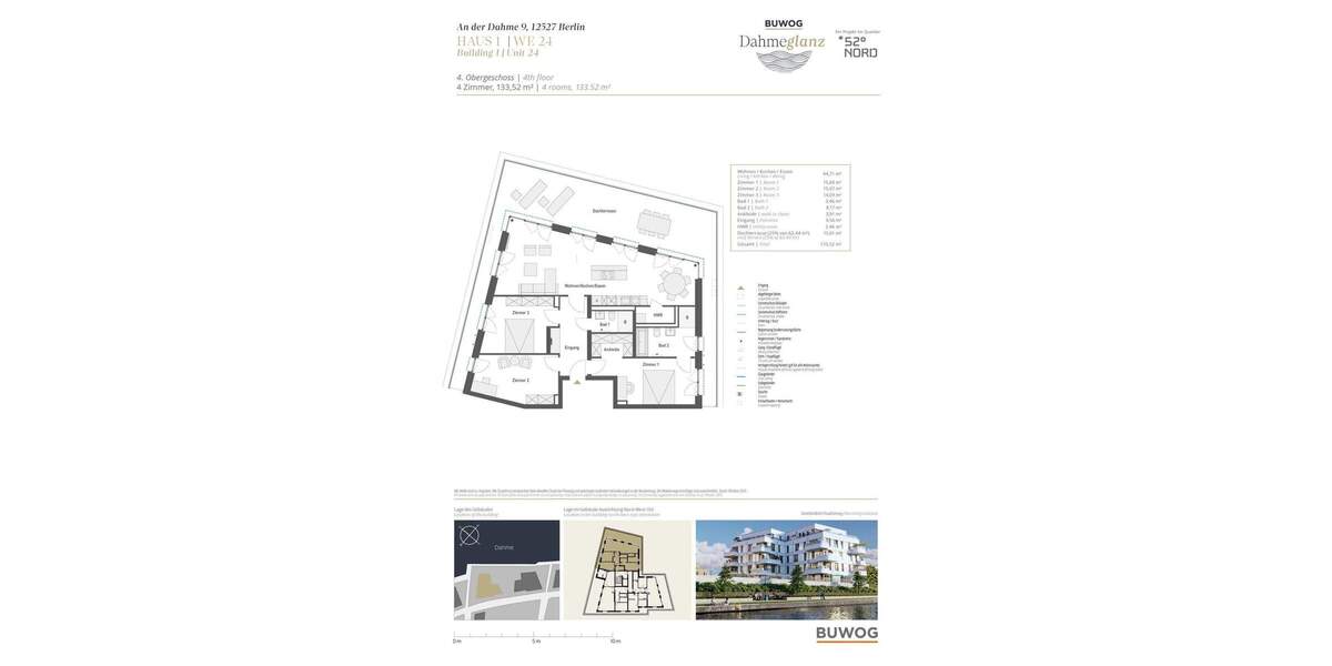 Etagenwohnung Berlin Grünau - 4 Zimmer, 133 m&sup2;, 1.240.000&euro; | Angebot:25753798