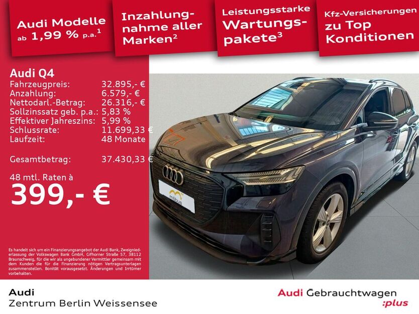Audi Q4 e-tron 25.448 km 32.895 € Berlin 13088