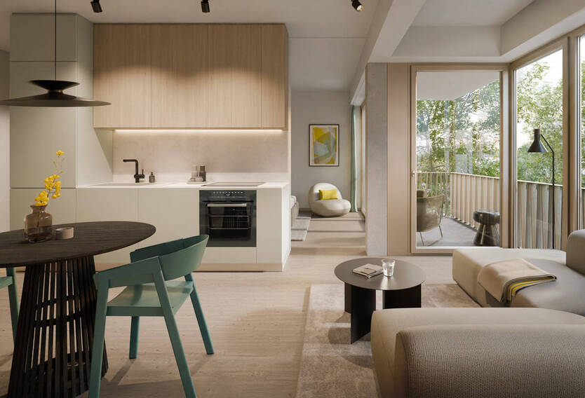 High End-Living in Berlin-Mitte: Loft-Feeling mit eigener Terrasse und klaren Design-Linien 2 zimmer