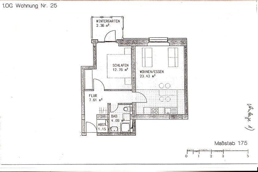 Etagenwohnung Potsdam / Bornstedt Bornstedt - 2 Zimmer, 51 m&sup2;, 219.000&euro; | Angebot:25958842