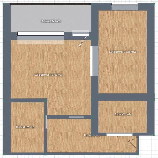 Hochparterre Berlin Reinickendorf - 2 Zimmer, 49 m&sup2;, 250.000&euro; | Angebot:27714105
