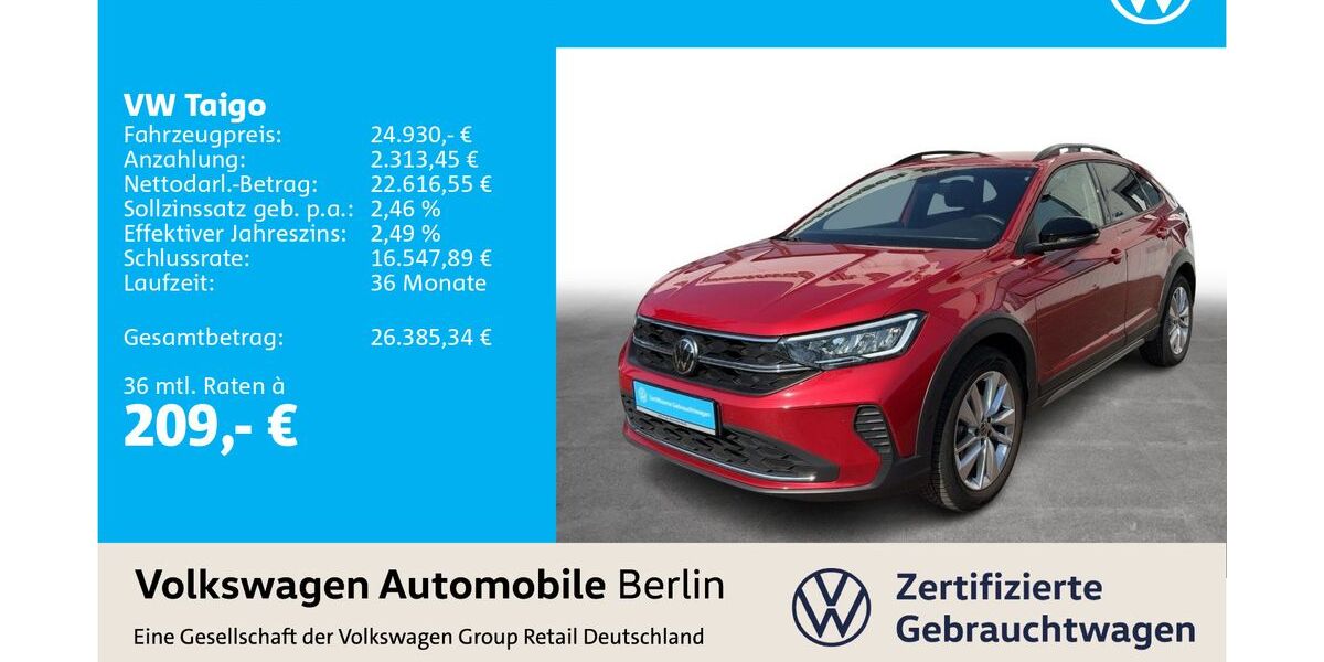 VW Taigo 16.195 km 24.663 &euro; Berlin 12681