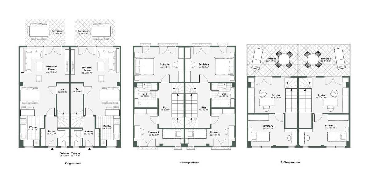 Doppelhaushälfte Werneuchen - 4 Zimmer, 118 m&sup2;, 445.000&euro; | Angebot:25699718