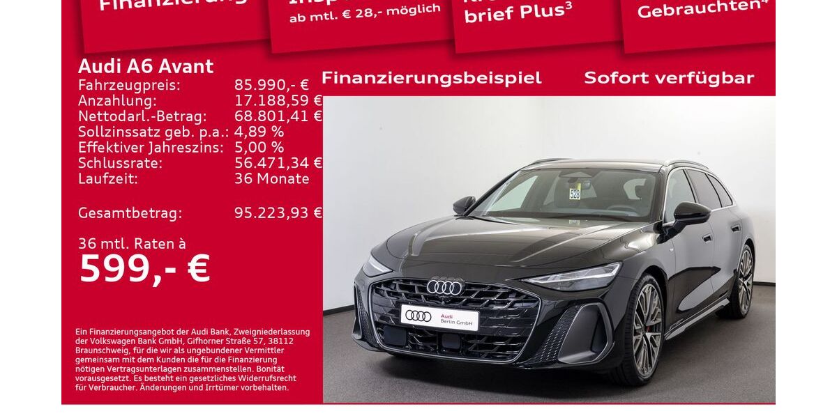 Audi A6 6.001 km 85.990 &euro; Berlin 12489