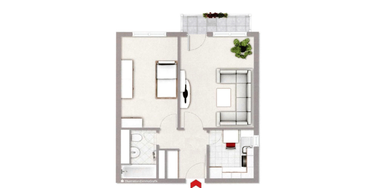 Etagenwohnung Berlin Lankwitz - 2 Zimmer, 46 m&sup2;, 169.000&euro; | Angebot:26672635