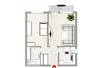 Etagenwohnung Berlin Lankwitz - 2 Zimmer, 46 m&sup2;, 169.000&euro; | Angebot:26672635
