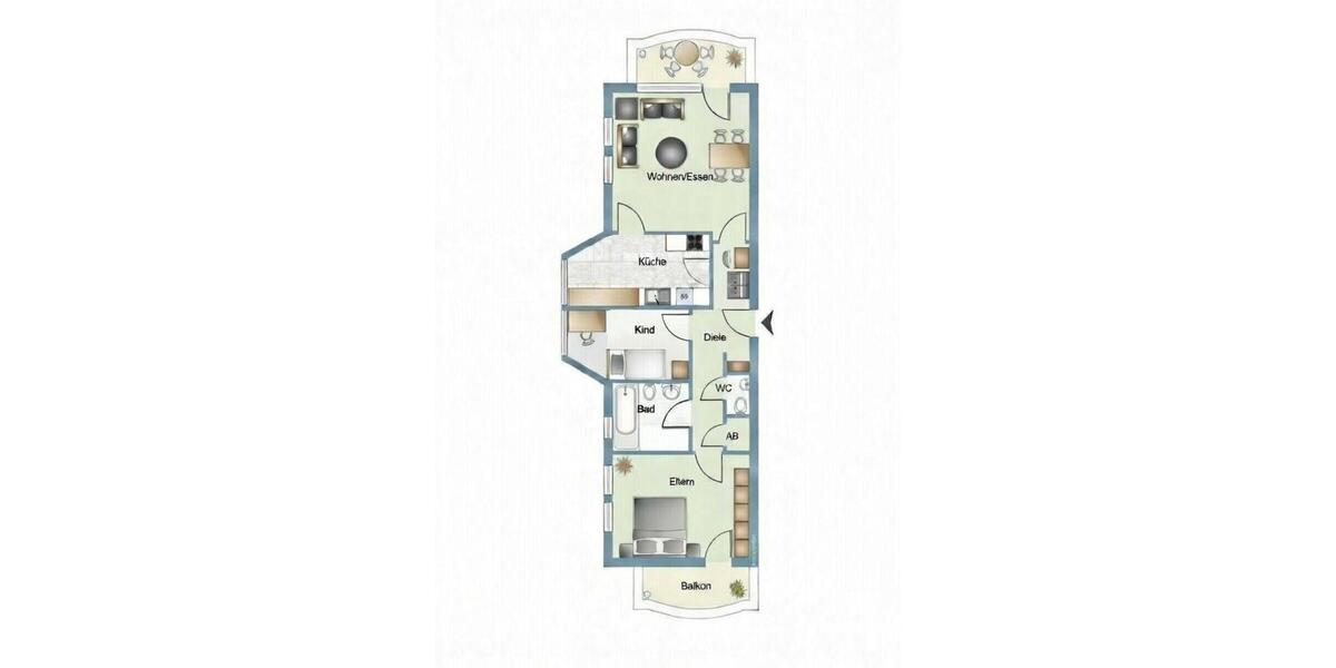 Etagenwohnung Kleinmachnow - 3 Zimmer, 86 m&sup2;, 445.000&euro; | Angebot:25325096