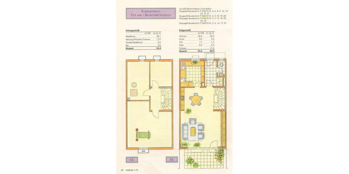 Reihenmittelhaus Schönfließ Schönfließ - 5 Zimmer, 132 m&sup2;, 419.000&euro; | Angebot:26472789