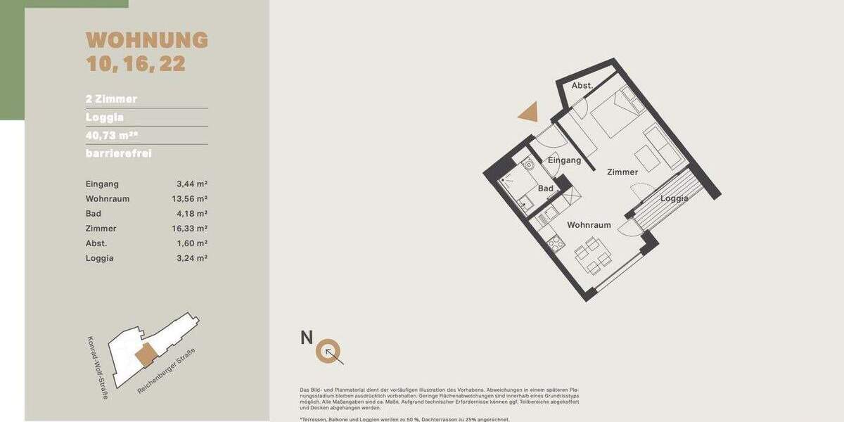 Etagenwohnung Berlin Alt-Hohenschönhausen - 2 Zimmer, 40 m&sup2;, 299.000&euro; | Angebot:25916543