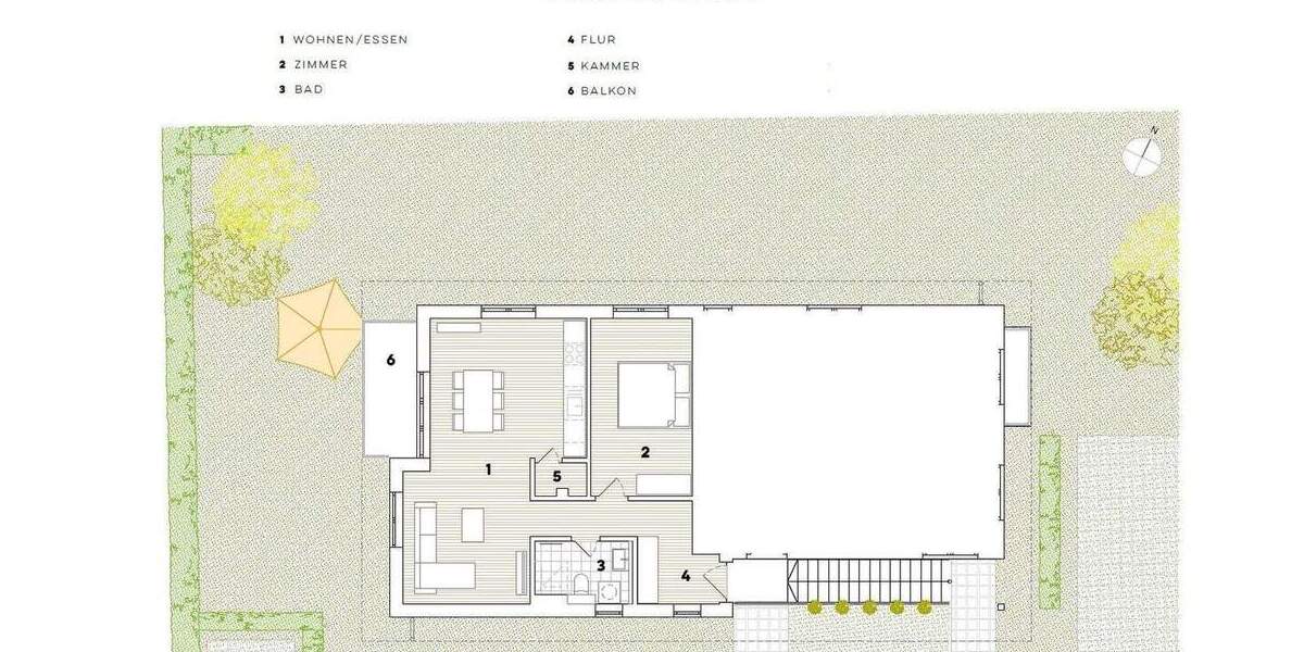 Etagenwohnung Bernau bei Berlin Bernau - 2 Zimmer, 59 m&sup2;, 1.100&euro; | Angebot:25632807