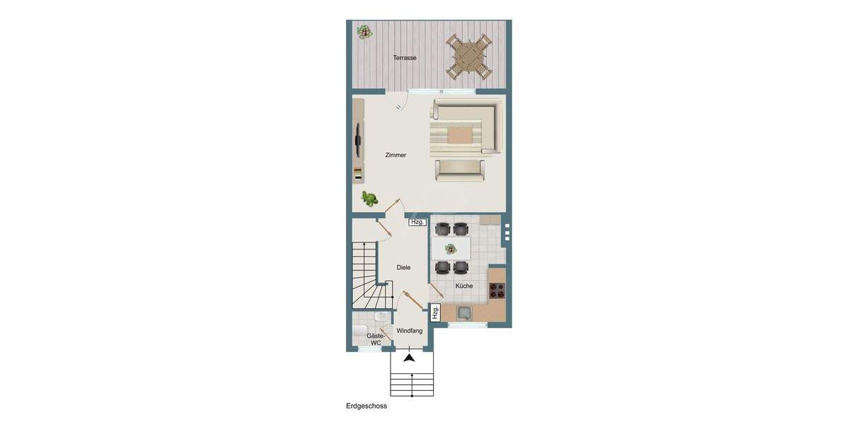 Reihenmittelhaus Berlin Lichtenrade - 3 Zimmer, 97 m&sup2;, 413.500&euro; | Angebot:25778572