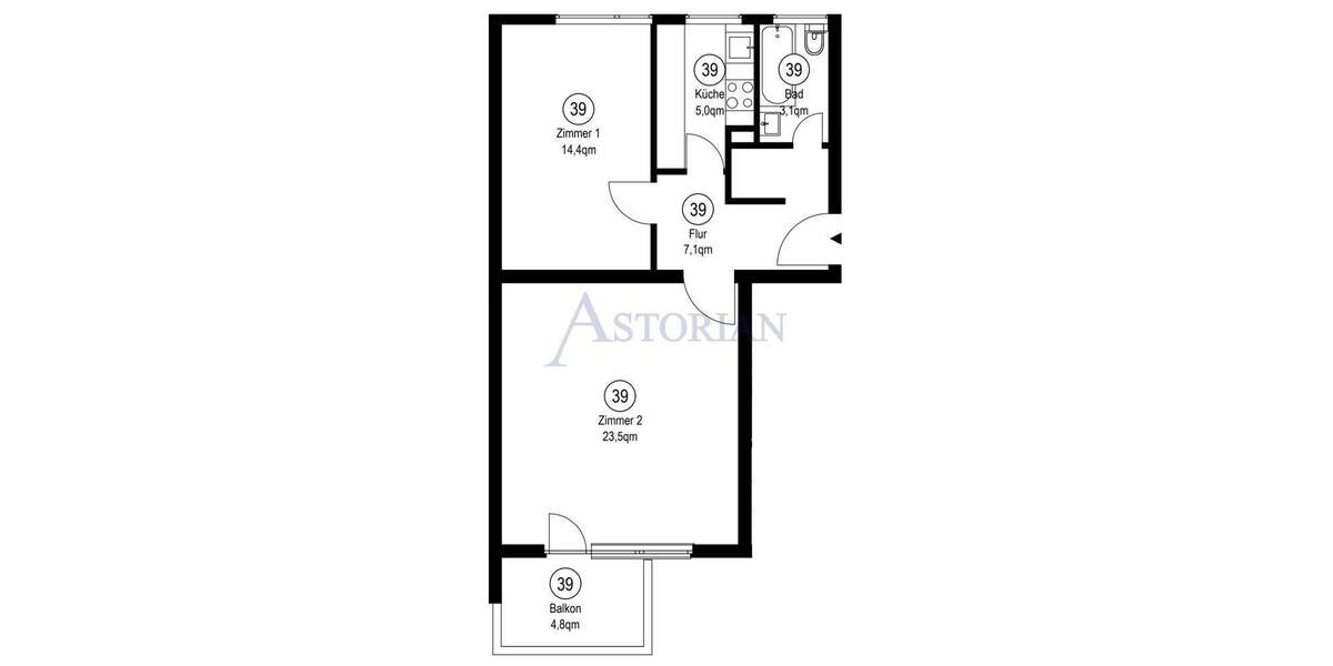 Etagenwohnung Berlin Reinickendorf - 2 Zimmer, 54 m&sup2;, 259.000&euro; | Angebot:25699283