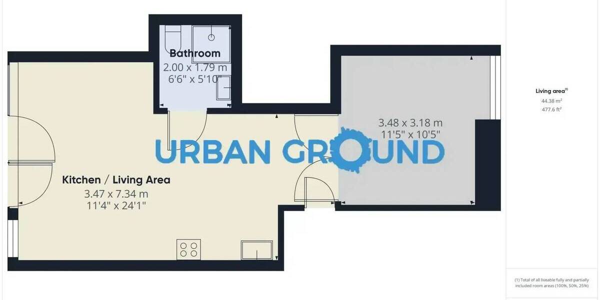 Etagenwohnung Berlin Kaulsdorf - 2 Zimmer, 49 m&sup2;, 1.045&euro; | Angebot:25928014