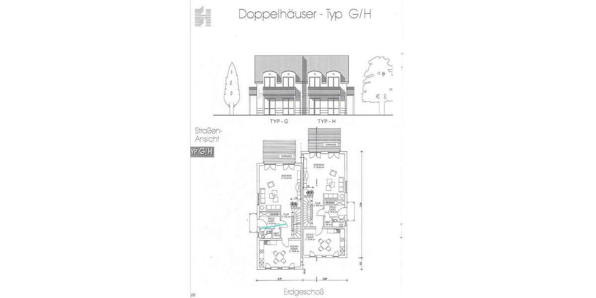 Doppelhaushälfte Hönow Hönow - 4 Zimmer, 135 m&sup2;, 2.560&euro; | Angebot:25531282