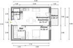 Etagenwohnung Berlin Mitte - 2 Zimmer, 51 m&sup2;, 1.500&euro; | Angebot:25341411