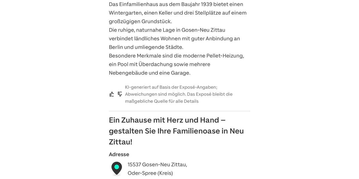 Einfamilienhaus Erkner - 379.000&euro; | Angebot:26349391