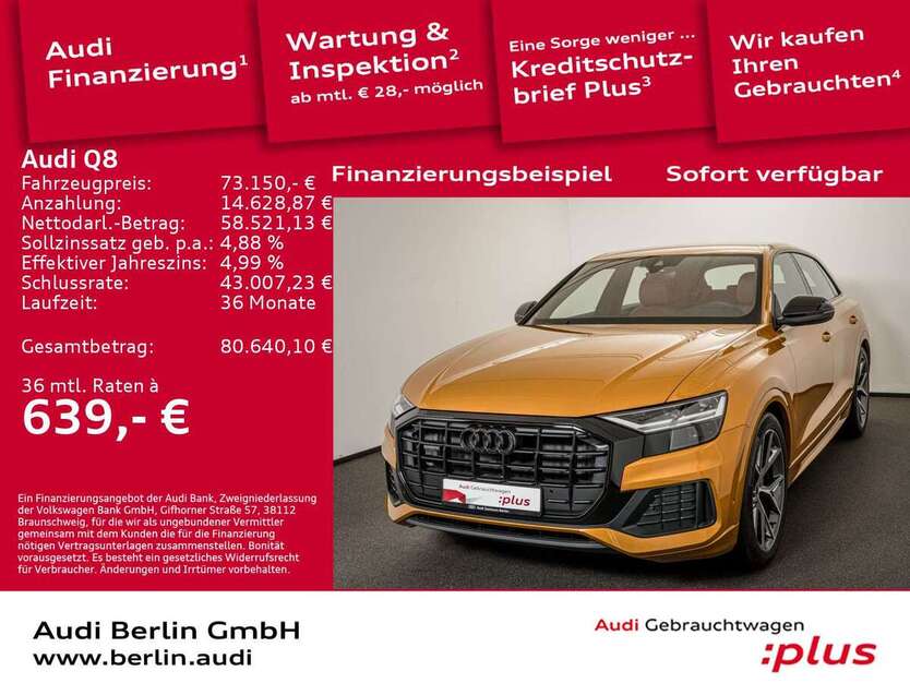 Audi Q8 8.800 km 73.150 € Berlin 10587