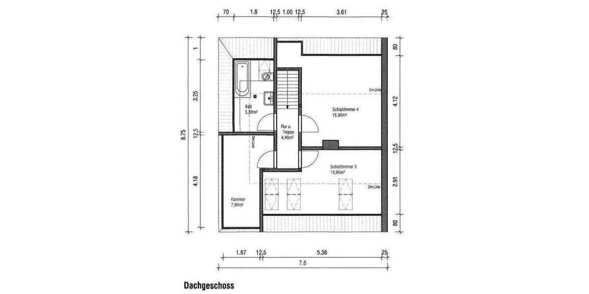 Reihenendhaus Berlin Lichtenrade - 5 Zimmer, 103 m&sup2;, 599.000&euro; | Angebot:25730021