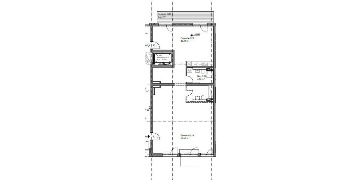 Barrierefreier Neubau im EG: Gewerbefläche mit persönlichem Bodenausbau zimmer