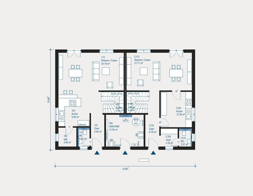 Preiswerte Doppelhaushälfte in Berlin Marzahn-Hellersdorf 4 zimmer