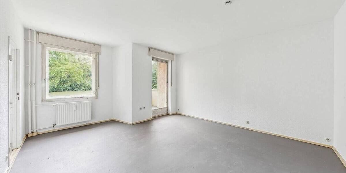 Barrierearme 1-Zimmer-Wohnung mit Balkon ins Grüne - ruhig, hell und mit Potenzial 1 zimmer