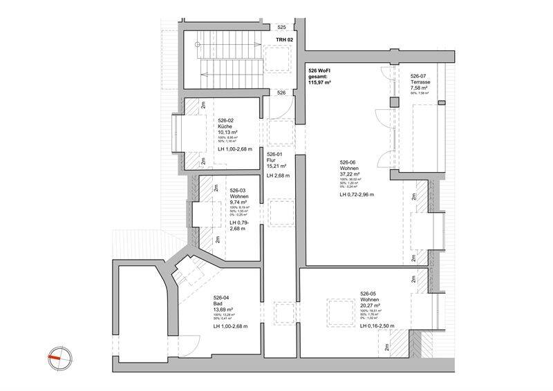 Etagenwohnung Berlin Wilmersdorf - 3 Zimmer, 116 m&sup2;, 1.565.500&euro; | Angebot:26017623