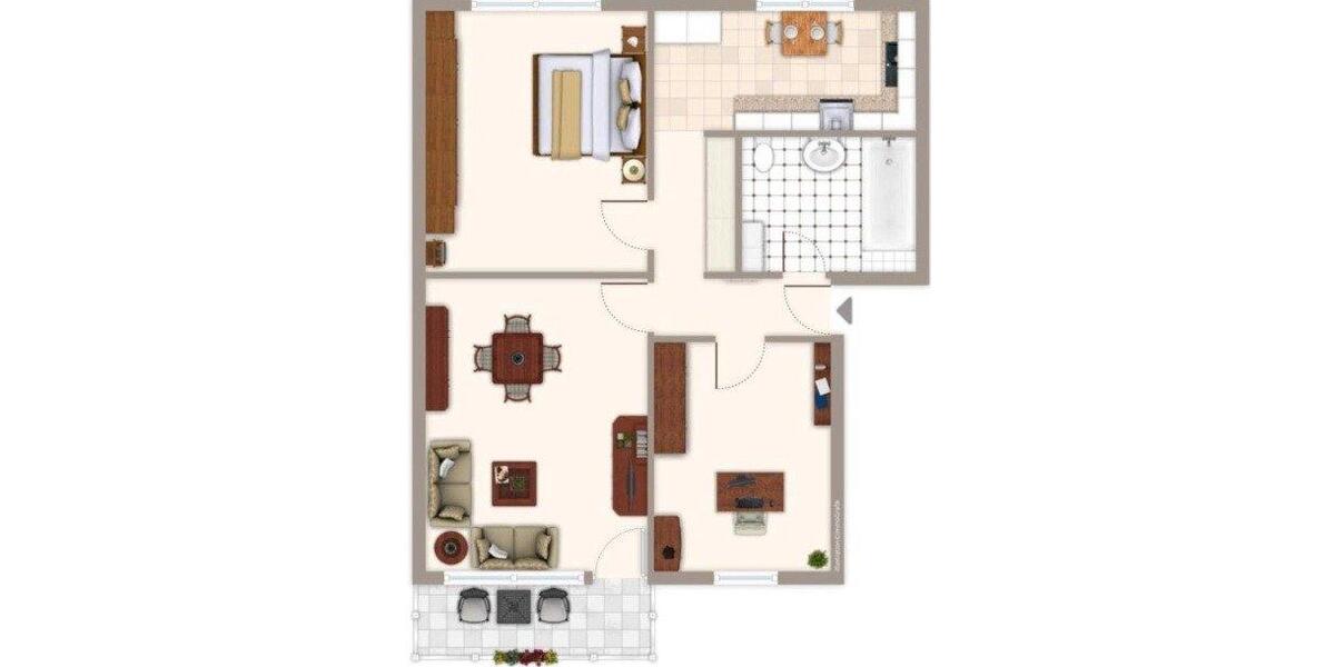 Etagenwohnung Berlin Treptow-Köpenick - 2.5 Zimmer, 56 m&sup2;, 223.670&euro; | Angebot:26700081