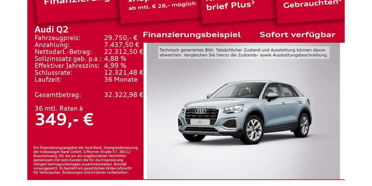 Audi Q2 64.850 km 26.900 &euro; Berlin 12489