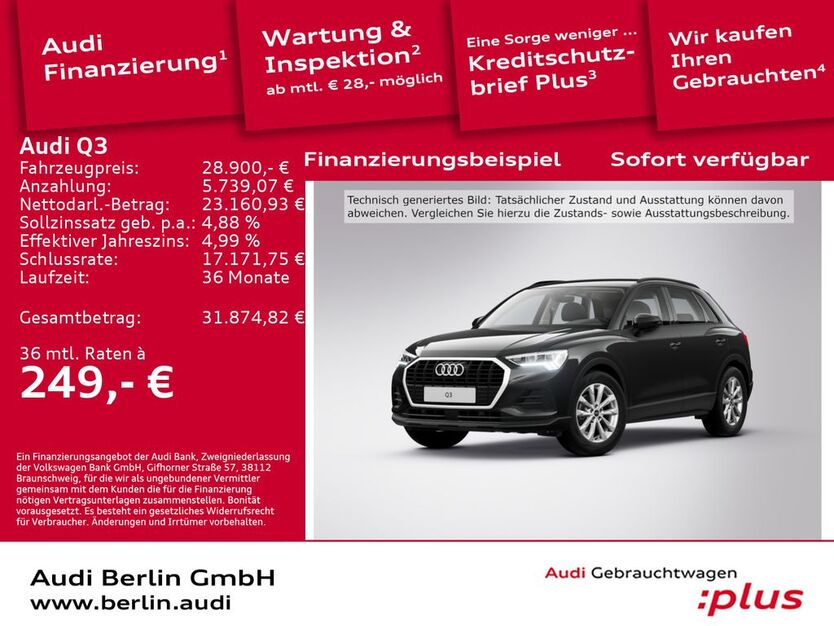 Audi Q3 68.520 km 28.900 € Berlin 12489