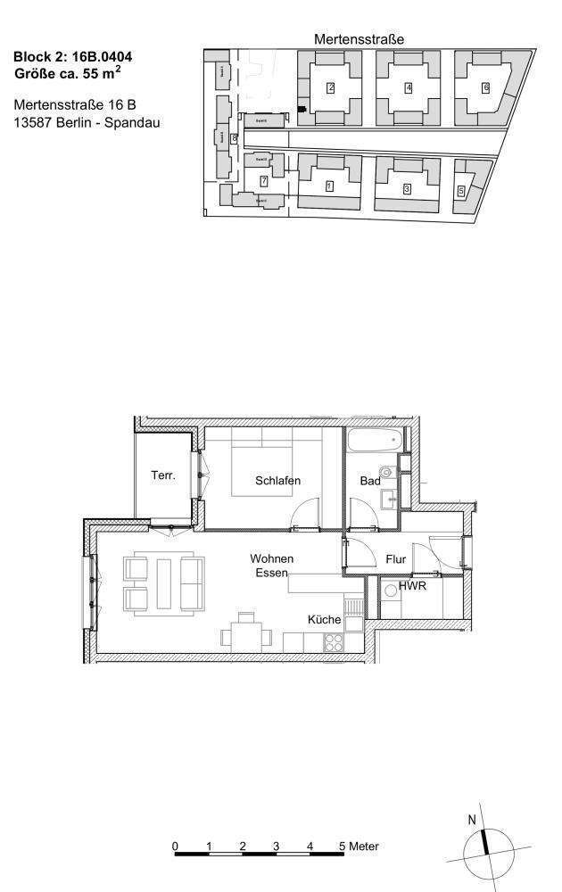 Wohnung zum Mieten in Berlin 770,28 € 55.02 m²